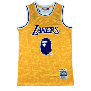 גופיית NBA לייקרס בשיתוף פעולה עם BAPE